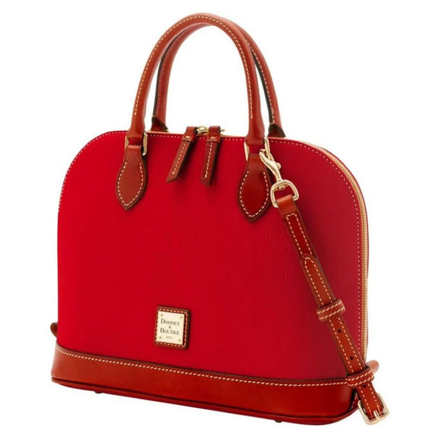 Dooney & Bourke Zip Zip Satchel R343 Red NWT Dustbag Certs Serial# M0660770 VTG