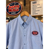 Jersey Mike's Subs Shirt Mens Medium Blue Short Sleeve Button Uniform