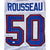 Gregory Rousseau Signed Buffalo Bills White Jersey Auto JSA COA XL Custom