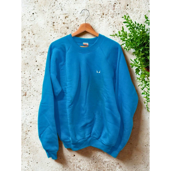 Herman Miller Eames Crewneck Sweatshirt XL Blue Vintage 90s USA Employee NOS