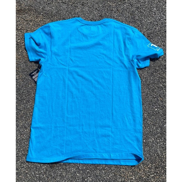 1st Phorm Logo Graphic T Shirt Mens Large Blue Fitness Gym Training Tee NWT