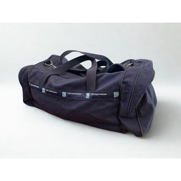 RBC Capital Markets Duffle Bag Navy Canvas Scarborough & Tweed Made USA Banker