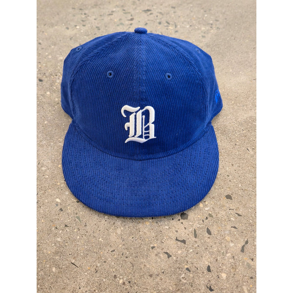 Badlands x New Era 59FIFTY Blue Corduroy Snapback Hat NWT Rare Adjustable