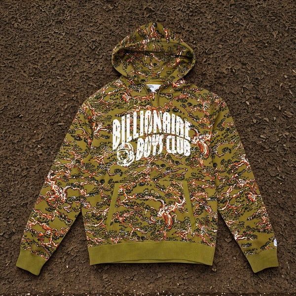 Billionaire Boys Club BB Camo Arch Hoodie Olive Drab Sz M NWOT BBC 821-1307