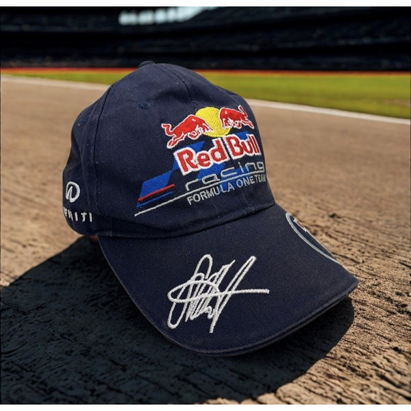Sebastian Vettel #1 Red Bull Racing F1 Infiniti Hat Cap Embroidered Signature OS