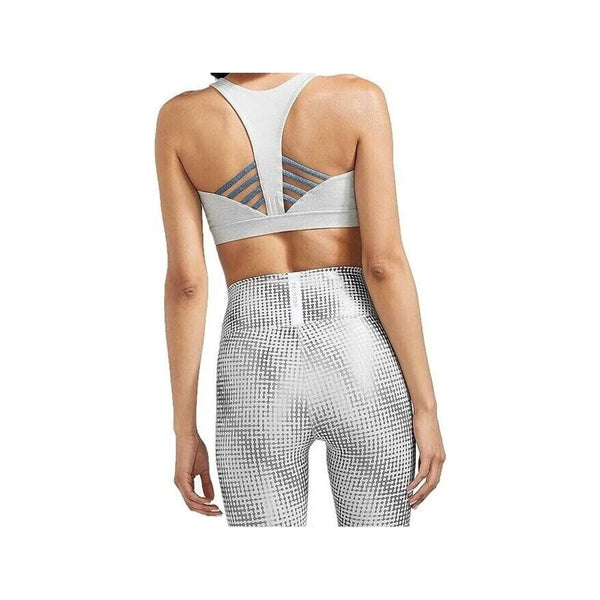 Peloton Womens Heathered Strappy Sports Bra Together We Go Far PS121 Size Small