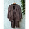 Ermenegildo Zegna Trofeo Mila Suit 56R Glen Plaid 100% Wool Made in Switzerland