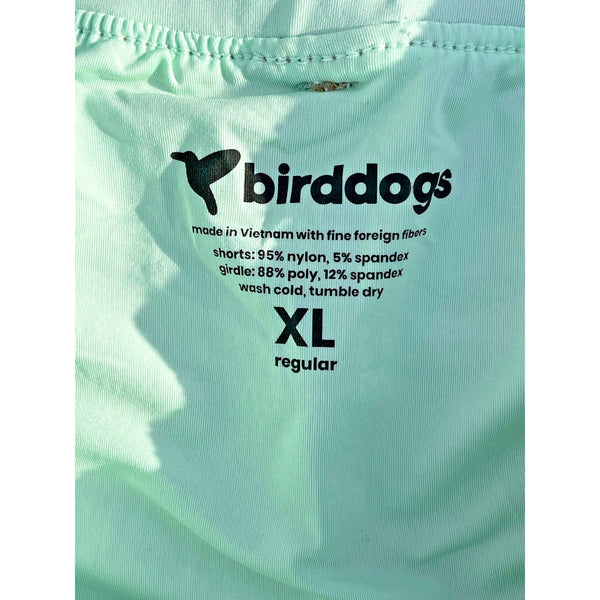 Birddogs XL Regular Khaki Tan Shorts Built-In Liner Athletic Swim Gym Golf EUC