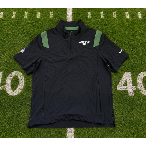 New York Jets NFL Nike On Field Coaches 1/4 Zip Short Sleeve Jacket 2XL NWOT