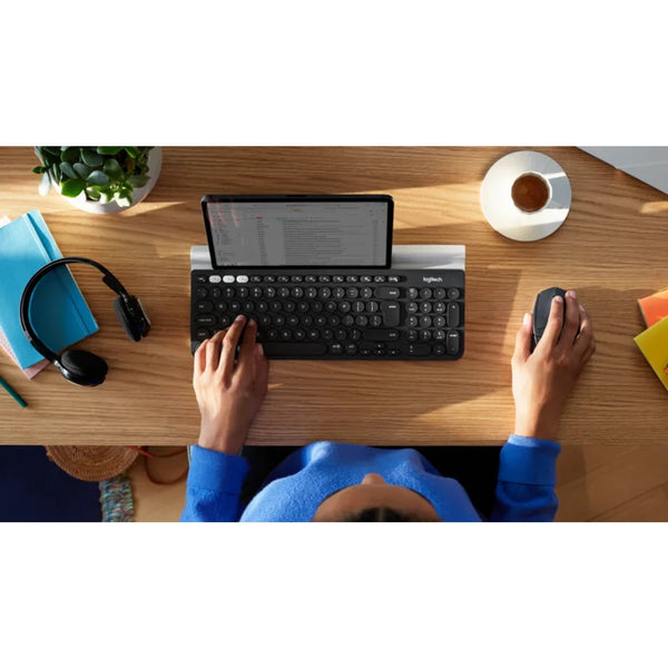 Logitech K780 Multi Device Wireless Keyboard Bluetooth USB Dongle Compact