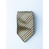 Charles Tyrwhitt 100% Silk Tie Beige Blue Striped Classic Mens Necktie EUC