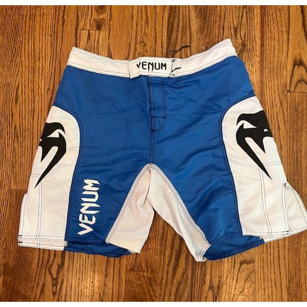Venum MMA UFC Fight Shorts Men's Size 38 2XL Blue Black Training Grappling BJJ