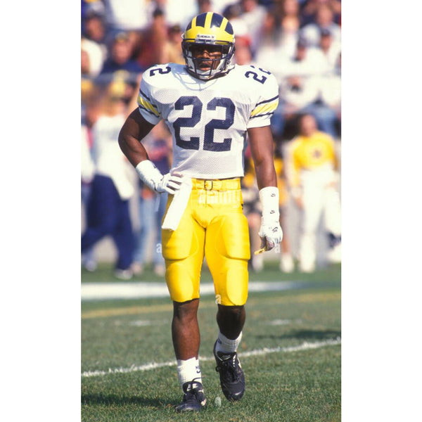 Michigan Wolverines Ty Law #22 Champion Jersey White USA Size XL Vintage