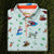 RSVLTS Flintstones Loyal Order of Dinosaurs Golf Polo XL Breakfast Balls NWOT