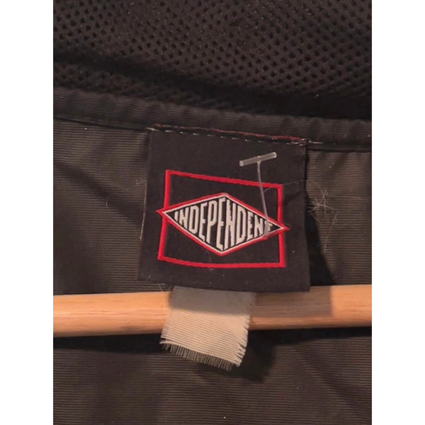 Independent Truck Company Y2K Anorak Windbreaker Jacket Mens XL Black Hooded ITC