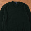 Brooks Brothers 346 Lambswool Cashmere V-Neck Sweater Green XL Vintage Mens