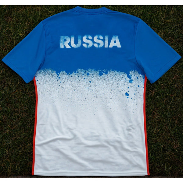 Russia Euro 2016 Away Pre-Match Training Jersey Adidas Climacool Blue White XL
