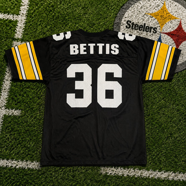 Pittsburgh Steelers Jerome Bettis Jersey Sz. Medium NFL Vintage Logo Athletic
