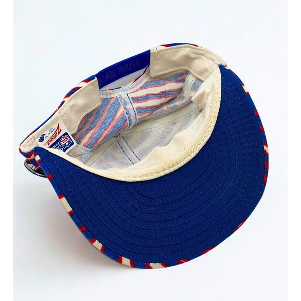 NFL Super Bowl XXV Zubaz Buffalo Bills vs New York Giants Snapback Hat USA VNTG