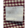 Loro Piana Italy Cotton Flannel Red Gingham Button Down Shirt Men's 3XL MAB1852