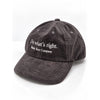 Maine Beer Company Do What's Right Corduroy Hat Cap Adjustable Strapback Gray