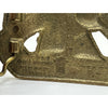 Harley Davidson Iron Horse Brass Belt Buckle Belt 1992 Baron Vintage Leather