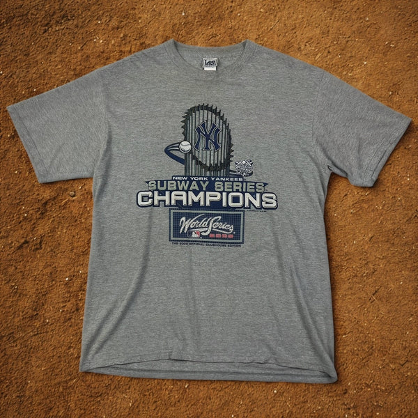New York Yankees Subway Series Champions Shirt XL 2000 World Series Lee VTG