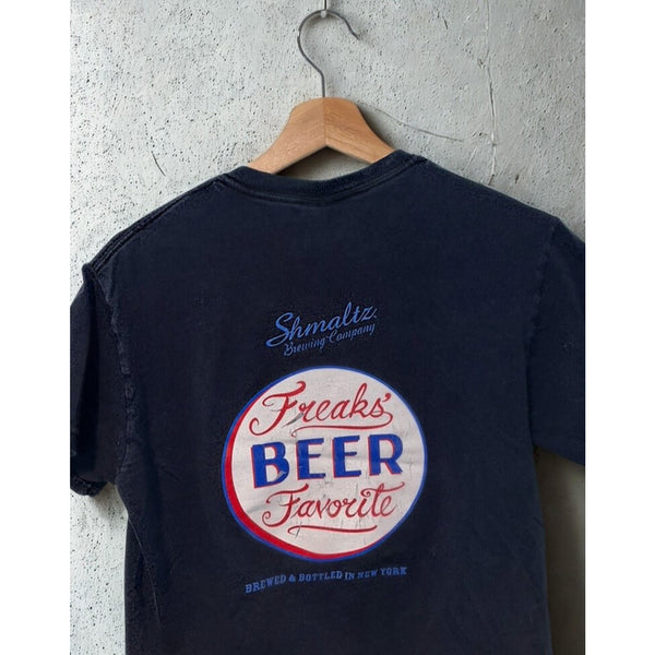 Coney Island Lager T-Shirt Shmaltz Brewing Co Graphic Beer Tee Black Sz S