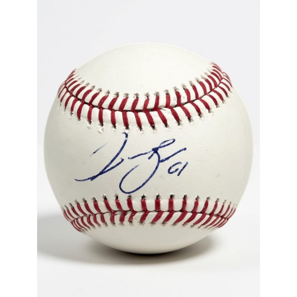 Milwaukee Brewers Jake Bauers Signed Rawlings OML Baseball Hand Autographed MLB