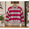 Balenciaga Kids Striped Sweatshirt Pink Gray Size 6 NWT $295 Designer