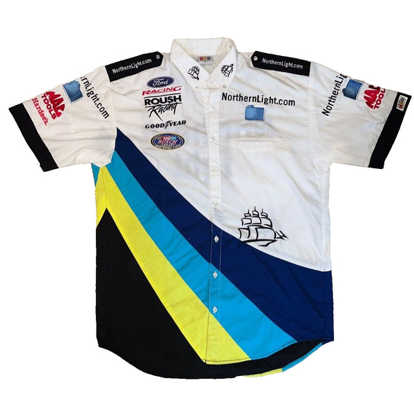 Roush Pit Crew Shirt Jeff Burton NASCAR Northern Light Busch Series Apex Sz. XL