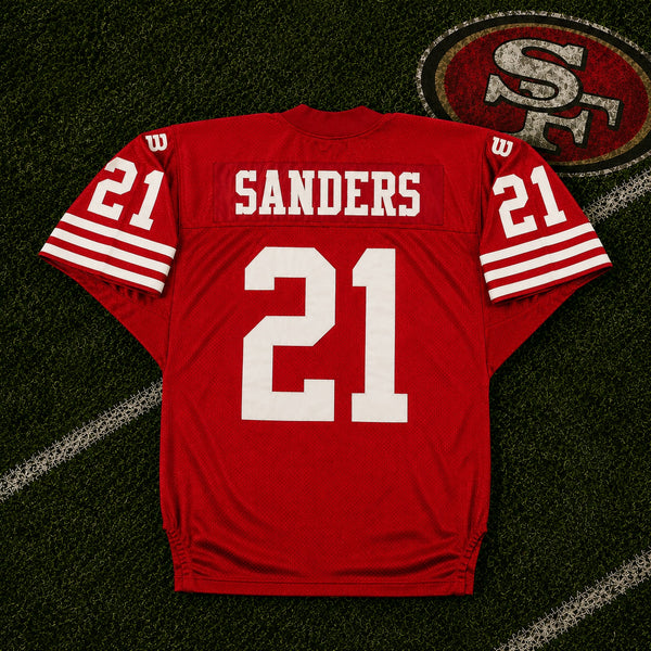 San Francisco 49ers Deion Sanders 1994 Authentic Wilson Pro Line Jersey 46 EUC