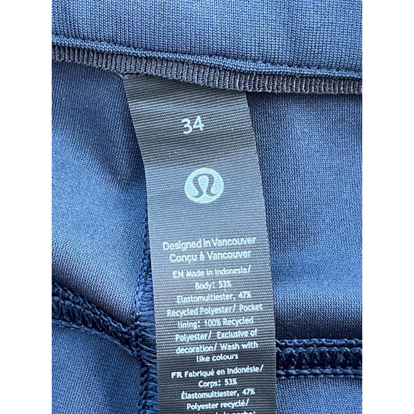 Lululemon ABC Slim-Fit Trouser Warpstreme Blue Men’s 34x36 NWOT 5 Pocket