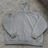 L.L.Bean Katahdin Iron Works Sherpa Lined Full Zip Hoodie Heather Grey Sz. Large