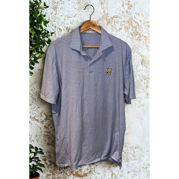 Holderness & Bourne Hamilton Farm Golf Club Polo Men’s XL Blue Stripe
