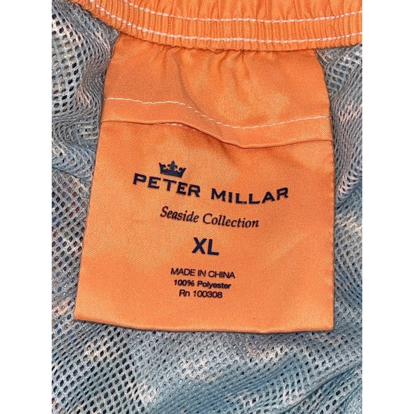 Peter Millar Seaside Collection Swim Trunks Mens XL Coral Reef Starfish Beach NW