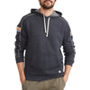 Marine Layer Banks Varsity Hoodie Men's Medium Navy Tri-Blend Pullover NWOT