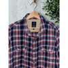 Gap x Pendleton Flannel Shirt Men XL Red Navy Plaid Cotton Double Pocket