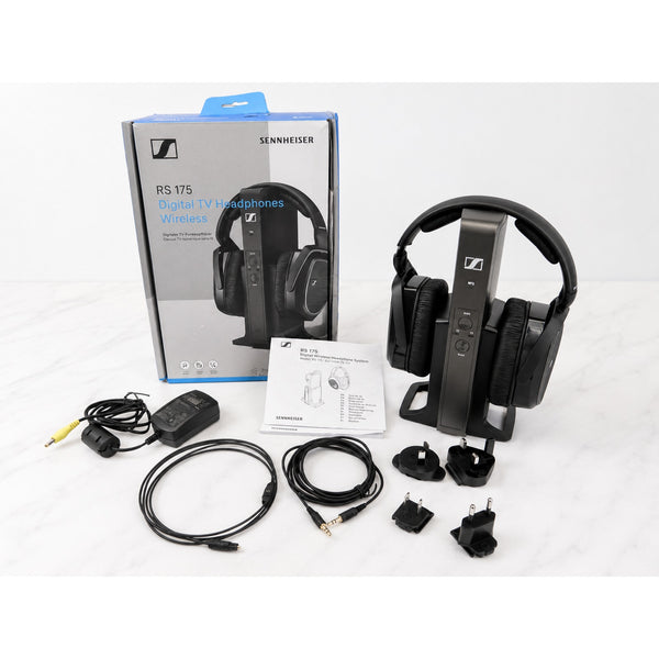Sennheiser RS 175 Digital TV Wireless Over-Ear Headphones Open Box Complete HDR