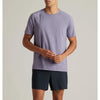 RHONE Reign Tee Shirt Men's L Purple Space Dye Performance Stretch Gym Athletic