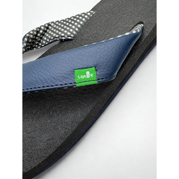 Sanuk Yoga Mat Flip Flop Sandal SWS2908 Navy 100% Authentic Sz. 10 NWOB