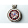 New York Yankees Danbury Mint Pocket Watch Chain Leather Belt Pouch MLB Rare
