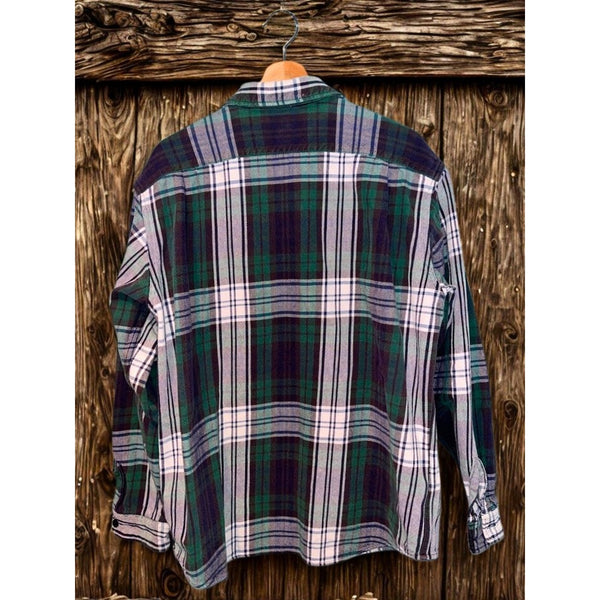Polo Ralph Lauren Farrell Heavy Twill Shacket Men’s L Tartan Plaid Work Shirt