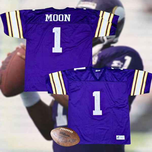 Warren Moon Minnesota Vikings Jersey XL 50-52 USA Logo Athletic NFL Vintage 90’s