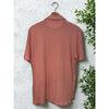 Faherty Isle Polo Shirt Mens M Salmon Organic Cotton Short Sleeve Casual Beach