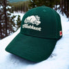 Roots Mont Tremblant Canada Beaver Logo Hat Green Strapback Cap Adult OSFA