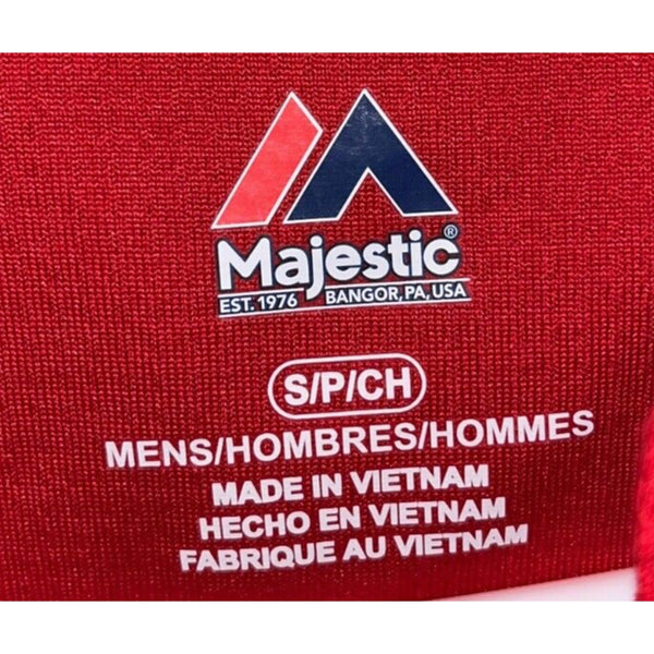 MLB 2019 All-Star Game Hoodie Majestic Waffle Knit BP Pullover Red Sz S NWOT