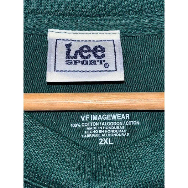 New York Yankees 100% Irish 110% Proud Green Lee Sport T-Shirt 2XL Y2K