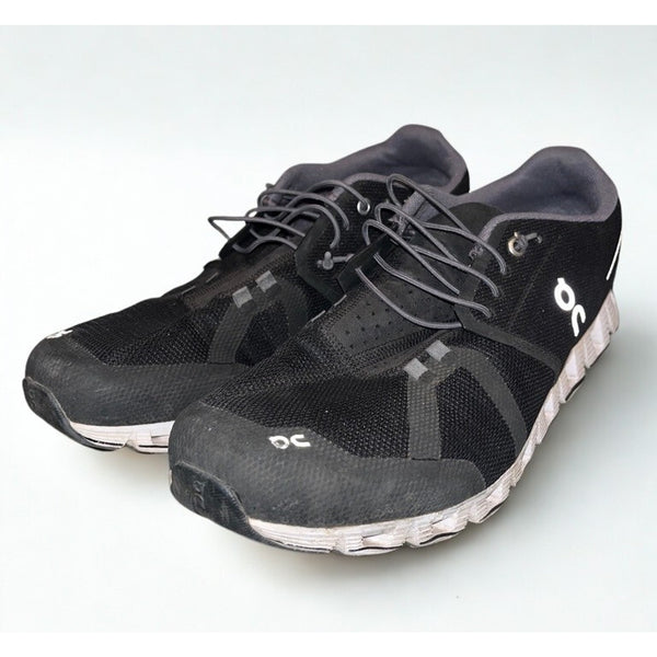 On Cloud 5 Running Shoes Men’s 11.5 Black White Swiss Engineering Sneakers EUC