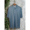 Collars & Co XL Blue Gingham Performance Polo Dress Collar Golf Shirt EUC